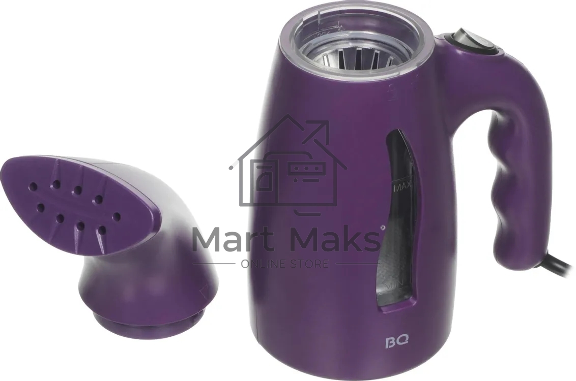 Отпариватель BQ SG1001H фиолетовый, 800 Вт, 21 г/мин, 170 мл