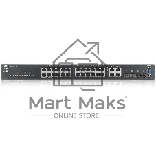 Коммутатор Zyxel GS2220-28, 24×1 Гбит/с + 4×Combo (SFP/RJ-45), L2, управляемый