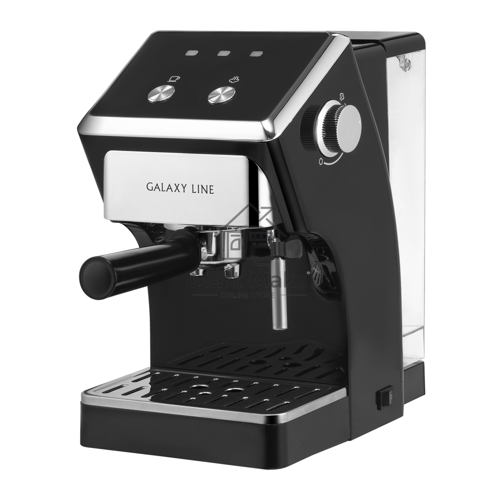 Кофеварка электрическая Galaxy Line GL 0756 черный, исп. кофе - молотый, 1,5 л, 1500 Вт, 20 Бар.