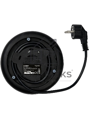 Чайник электрический Hyundai HYK-S4804 1.7л. 2200Вт серый/черный корпус: металл