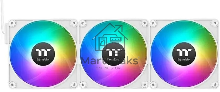 Вентилятор для корпуса Thermaltake CT120 EX Sync ARGB 120х120x25 белый 4-pin 28.5дБ (упак.:3шт) (CL-F190-PL12SW-A) Ret