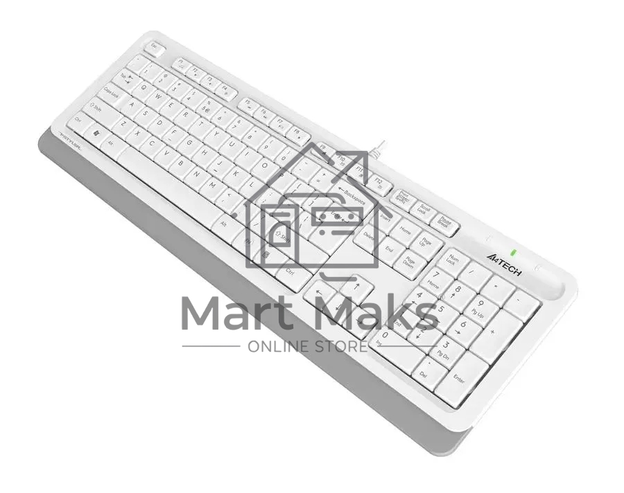 Клавиатура A4Tech Fstyler FK10 проводная, USB, белый/серый