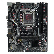 Материнская плата AFOX IH510D4-MA6-V2, LGA 1200, Intel H510, 2xDDR4, 3xSATA, 1xM.2, 1xPCI-E 4.0 x16, 1xPCI-E x1, 1xVGA, 1xHDMI, 1x 1Gb LAN, 2xUSB 2.0, 2xUSB 3.0, 2xPS/2, 6.1, mATX