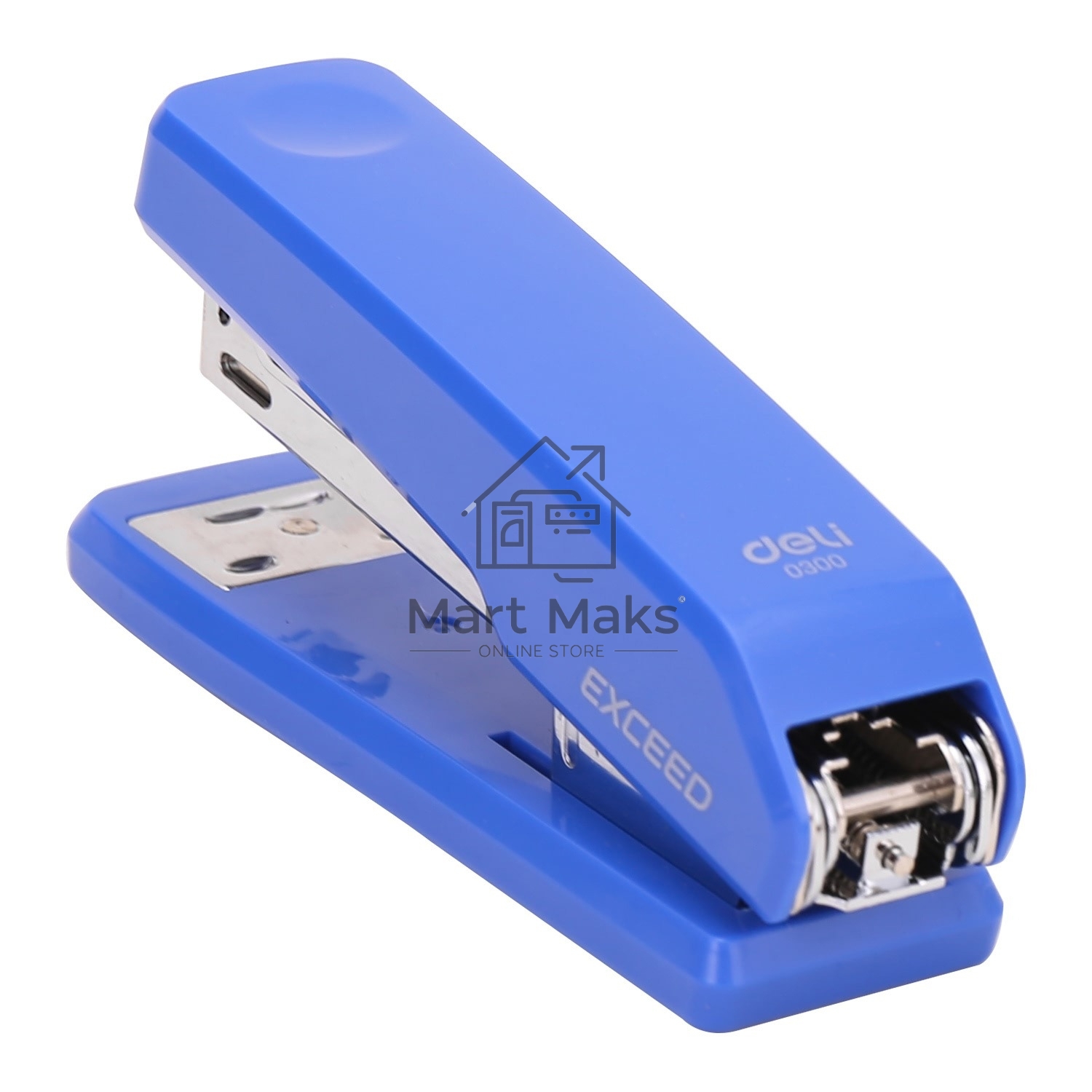Степлер Deli E0300BLUE Exceed 24/6 26/6 (25 листов) синий, 100 скоб, металл/пластик, коробка