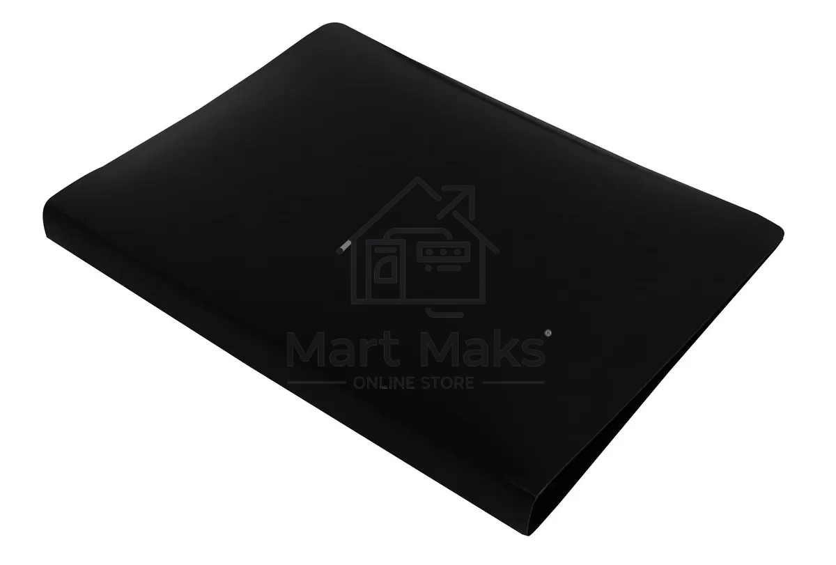 Папка с металлическим пружинным скоросшивателем Бюрократ DeLuxe DL07PBLCK A4, пластик, 0.7мм, корешок 27мм, черный