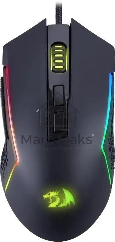 Мышь проводная Redragon Trident Lite черный, 8000 dpi, USB, кнопки - 7