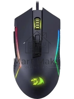 Мышь проводная Redragon Trident Lite черный, 8000 dpi, USB, кнопки - 7
