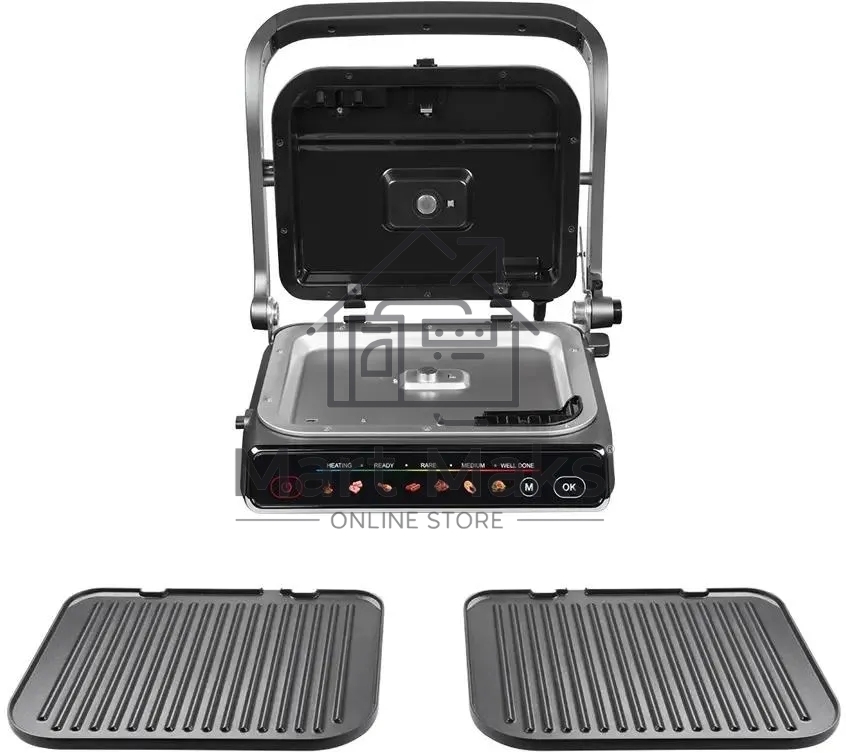 Гриль Redmond SteakMaster GM-300 cерый/металл, 2100 Вт