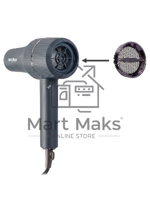 Фен Endever Aurora-515, Мощность 2200Вт, Количество скоростных режимов 2, Количество температурных режимов 3, Режим 