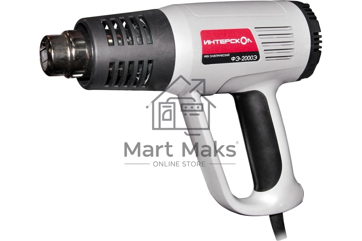 Фен технический Интерскол ФЭ-2000Э 2000Вт темп.80-600С