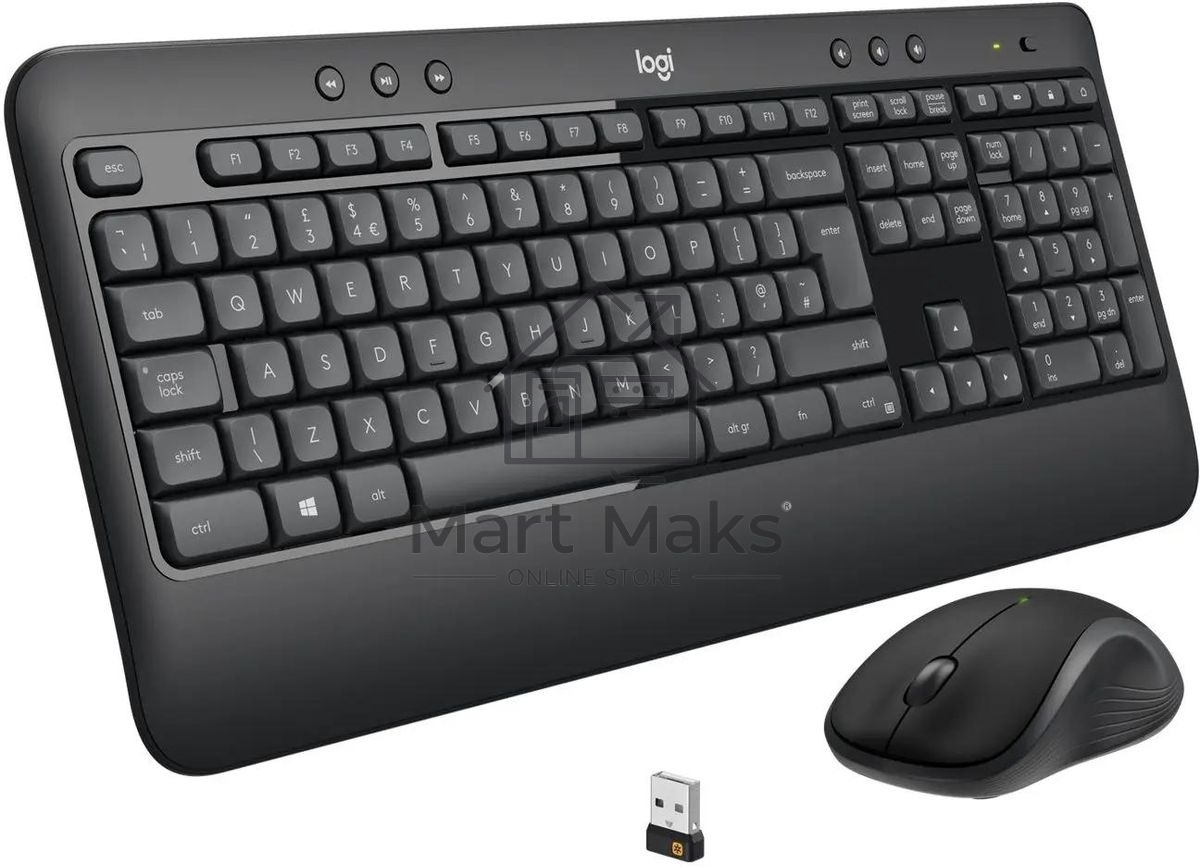 Комплект клавиатура+мышь Logitech MK540 беспроводной, USB, 1000 DPI, чёрный