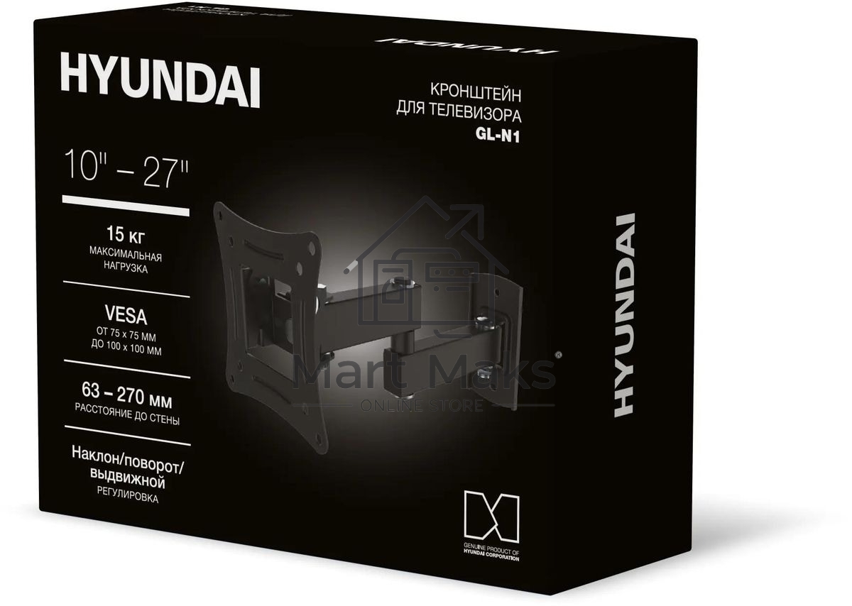 Кронштейн для телевизора Hyundai GL-N1 черный 10