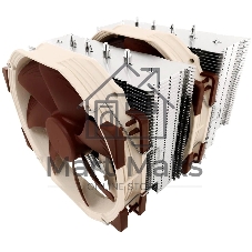 Кулер для процессора Noctua NH-D15, 2x140 мм, медь, 1500 об/мин, 24.6 дБ, 4 pin PWM, высота 168 мм