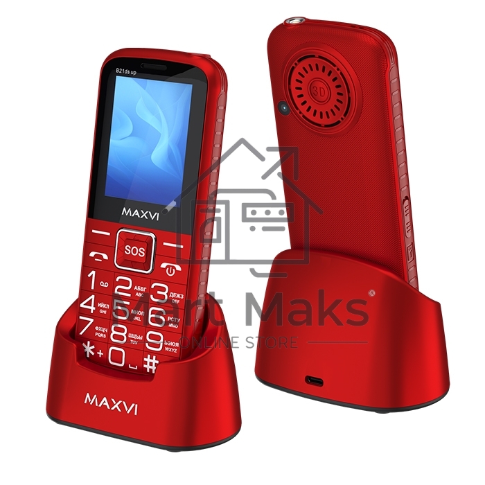 Мобильный телефон Maxvi B21ds up красный
