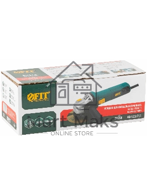 Угловая шлифовальная машина AG-125/711, 710 Вт, 5000-12000 об/мин, БсК 125 мм, мал., регулир.оборотов, коробка