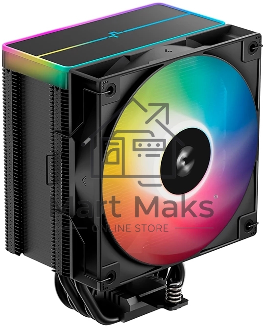 Кулер для процессора DEEPCOOL AG500 BK ARGB V2 черный 120мм алюминий+медь 1900rpm 29.4db 40pin 240W 160мм