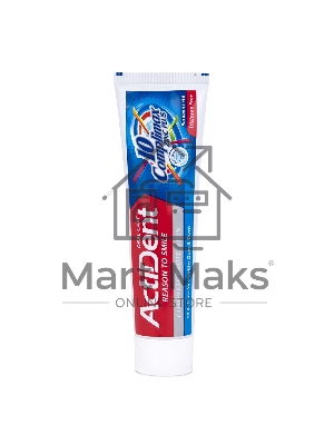 Зубная паста Active ACTIDENT Комплексный уход Complimax, без парабенов, 130 г (512901001)