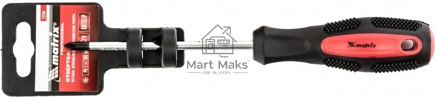 Отвертка Matrix Anti-Slip 12244 PH1 х 100 мм, CrV, двухкомп. рукоятка