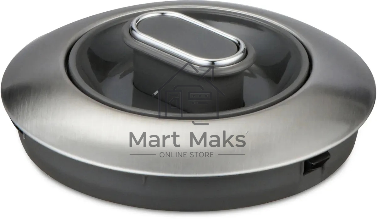 Чайник электрический Hyundai HYK-S4804 1.7л. 2200Вт серый/черный корпус: металл