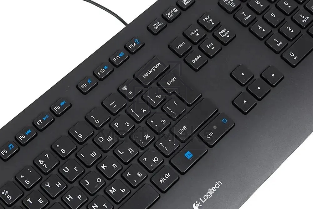 Клавиатура Logitech Keyboard K280E (920-005215) проводная USB черный