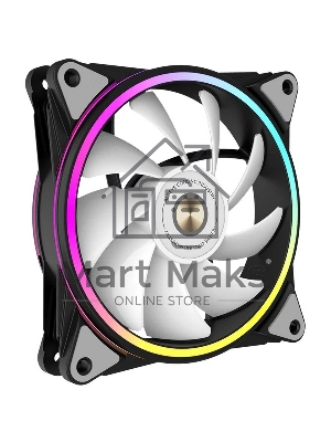 Вентилятор для корпуса Alseye HALO PRO B-R черный, 120 мм, 2100 об/мин, 26 дБ, 4 pin