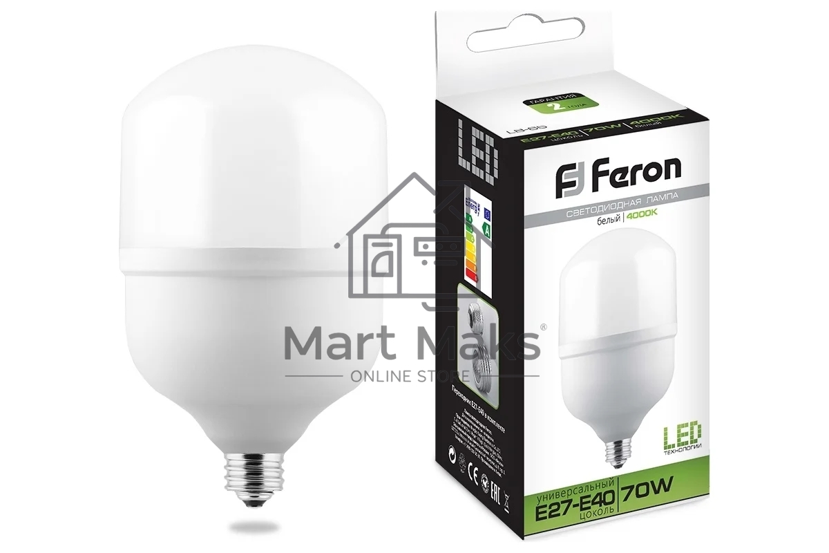 Лампа светодиодная FERON LB-65 (25822) 70W 230V E40 4000K