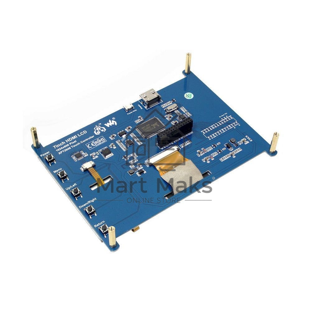 Резистивный сенсорный дисплей без корпуса ACD18-RA418 Waveshare 7