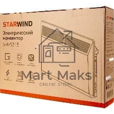 Тепловентилятор электрический Starwind SHV5215 белый, 20 м², 1500 Вт