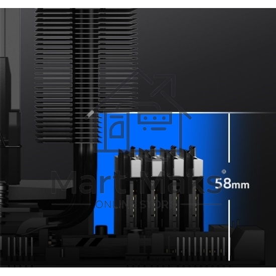 Устройство охлаждения(кулер) ID-Cooling Frozn A720 черный 140мм алюминий+медь 2000rpm 33.5db 4-pin 300W 163мм