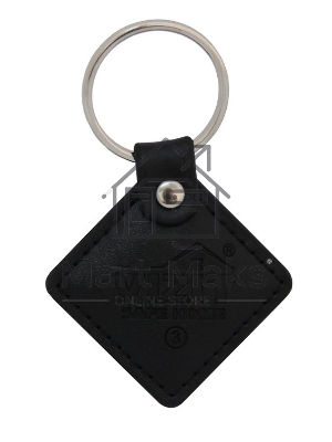 Ключ VIZIT RF3.2 Черный (RFID-13.56 МГц). Кожаный брелок с тиснением логотипа, черный. Встроенная защита от несанкционированного копирования. Используется совместно с модификациями блоков вызова и контроллеров ключей, имеющих в наименовании литеру - F.