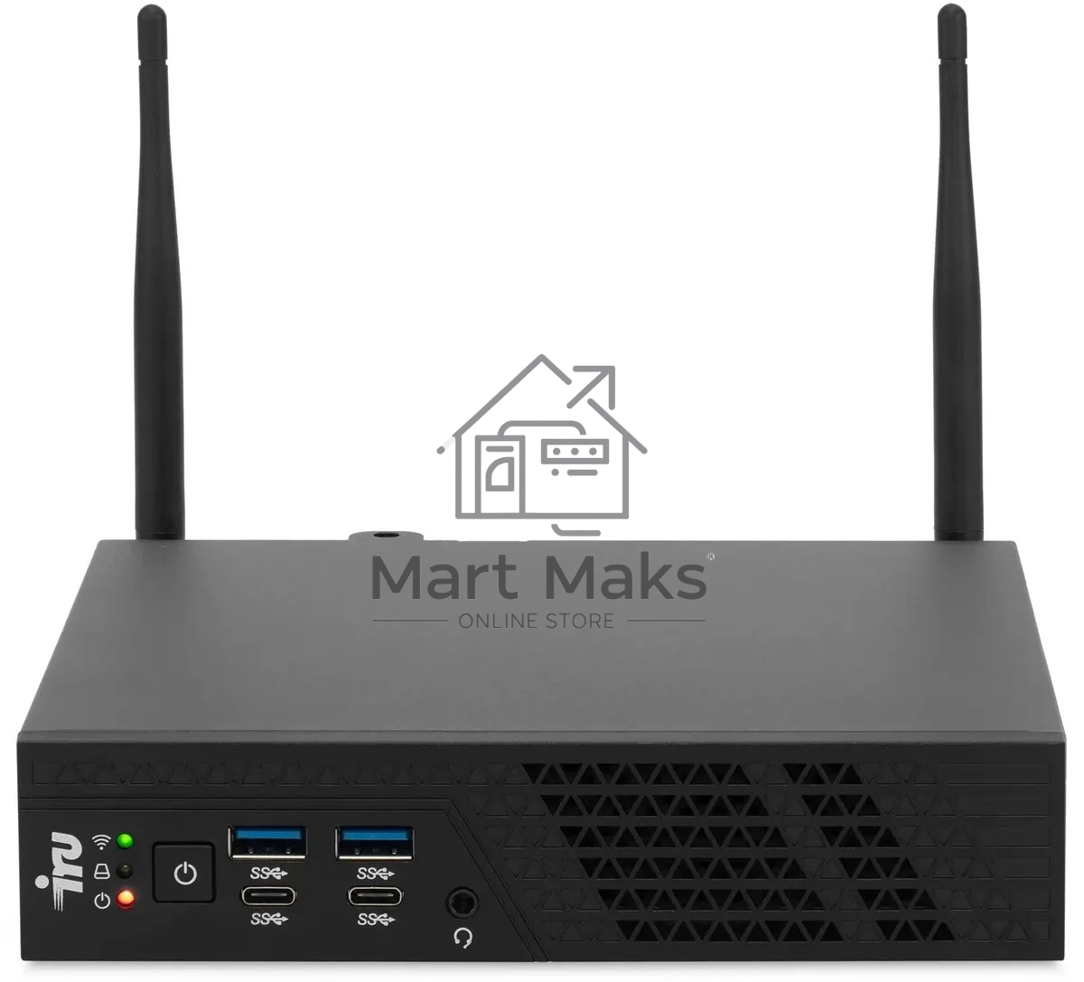 Неттоп IRU 310H6ITF i5 12400 (2.5) 16Gb SSD512Gb UHDG 730 Windows 11 Professional GbitEth BT черный (2031374)