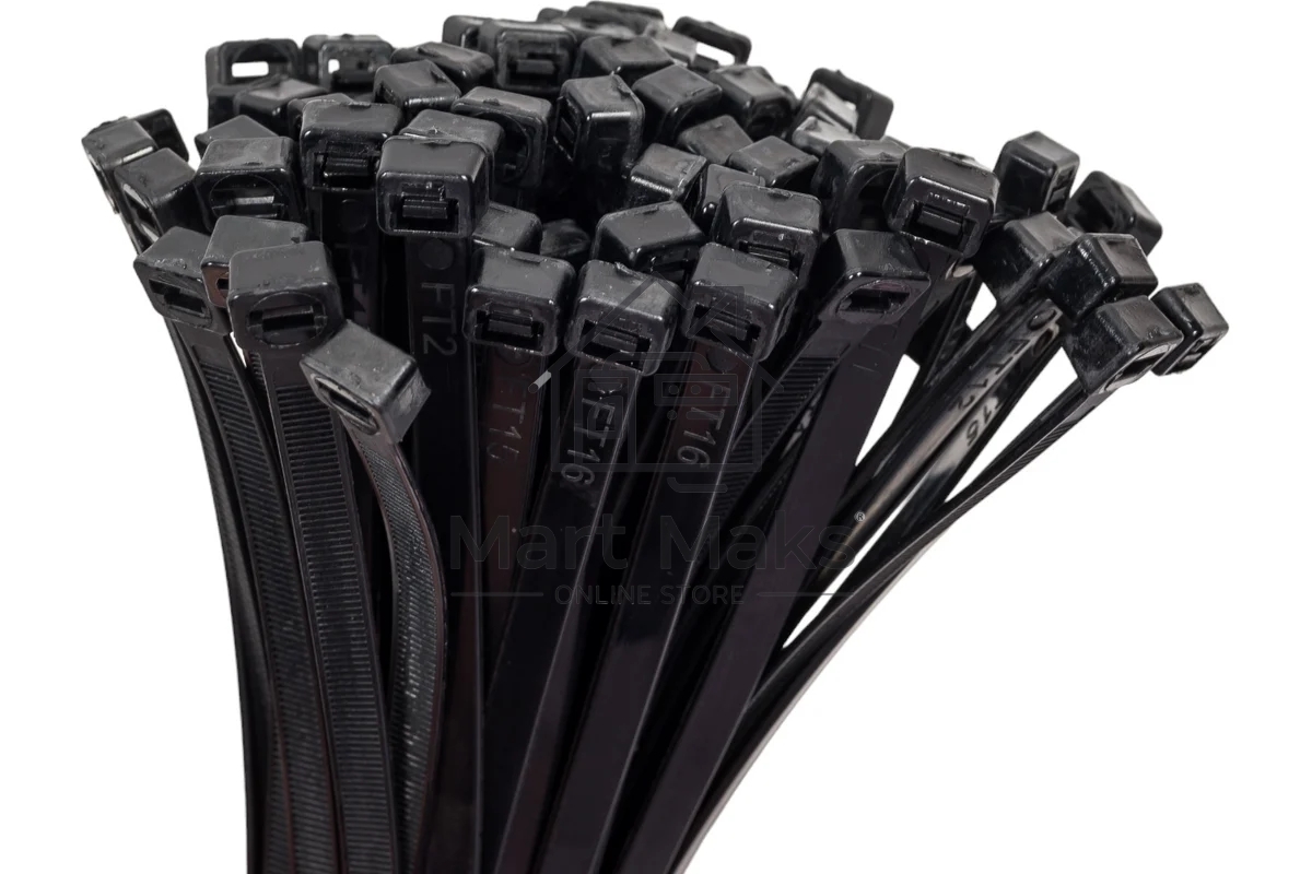 Хомут кабельный 7.6х400 нейл. черный (уп. 100 шт) ИЭК UHH32-D076-400-100