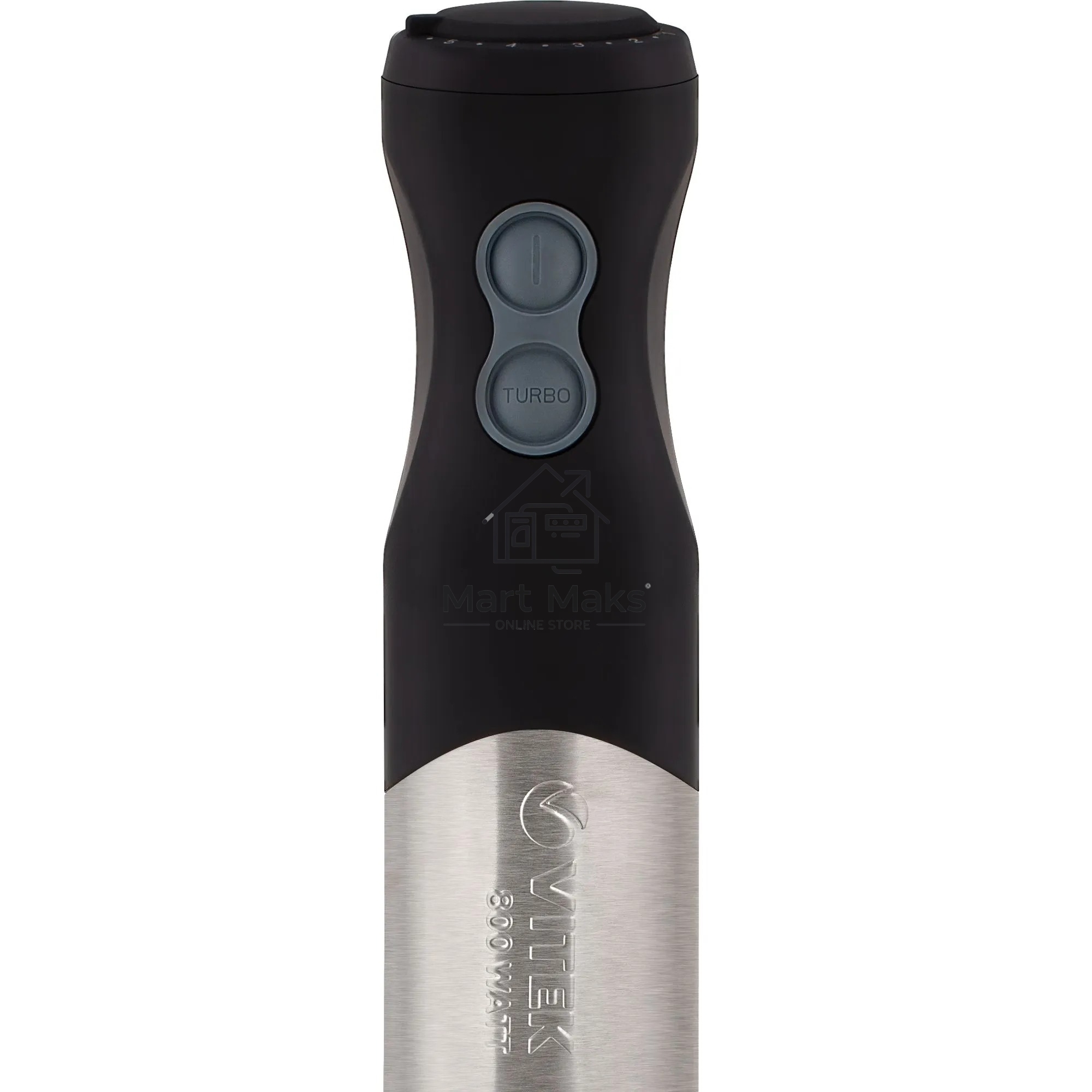 Блендер Vitek VT-3411 ST (стальной, 800 Вт, 6 скоростей, измельчитель 500 мл, стакан 600 мл, управление механическое)