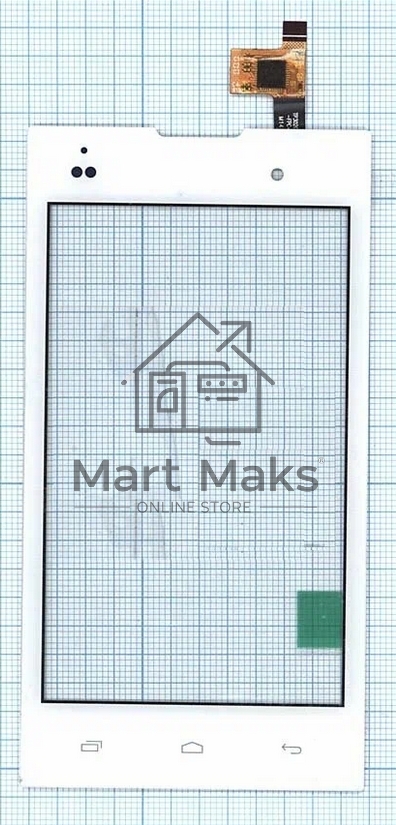 Сенсорное стекло (тачскрин) для Fly IQ4418 ERA Style 4, белое