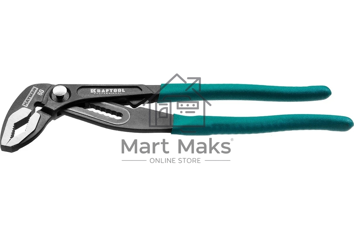 Клещи переставные KRAFTOOL 22353-25 Bulldog  Cr-V, max захват 60мм, губки 6мм, 250мм
