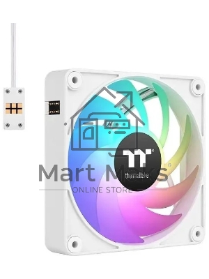 Вентилятор для корпуса Thermaltake CT120 EX Sync ARGB 120х120x25 белый 4-pin 28.5дБ (упак.:3шт) (CL-F190-PL12SW-A) Ret
