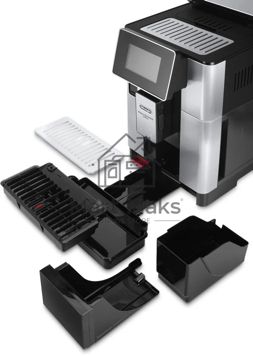 Кофемашина автоматическая DeLonghi ECAM610.75.MB черный/серебристый, исп. кофе - молотый/зерновой, 2.2 л, 1450 Вт, 19 Бар