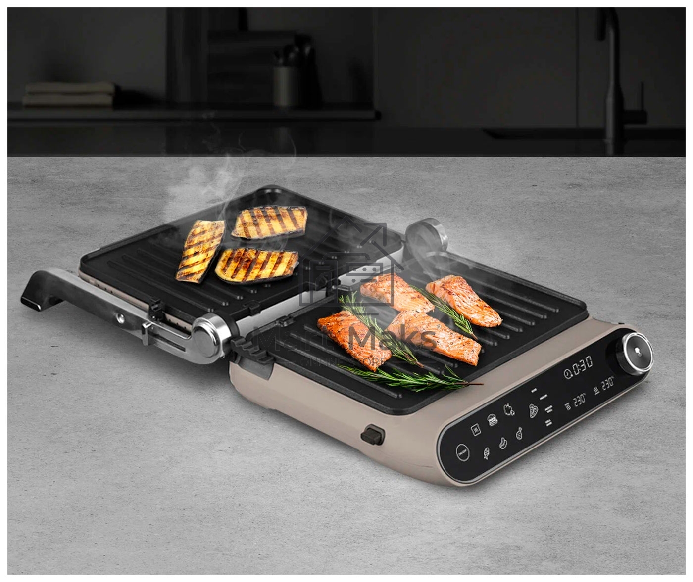 Гриль Redmond SteakMaster GM-303 бежевый, 2200 Вт