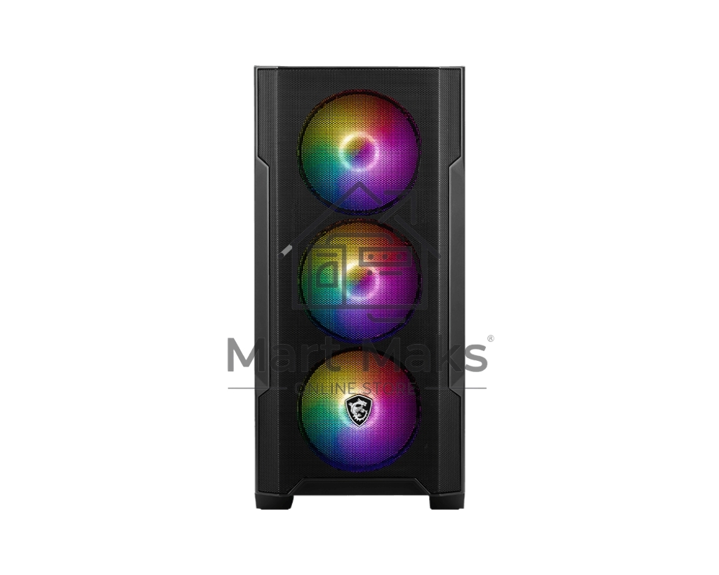 Компьютерный корпус MSI MAG FORGE M100A, Mini-Tower, Black 4x120mm