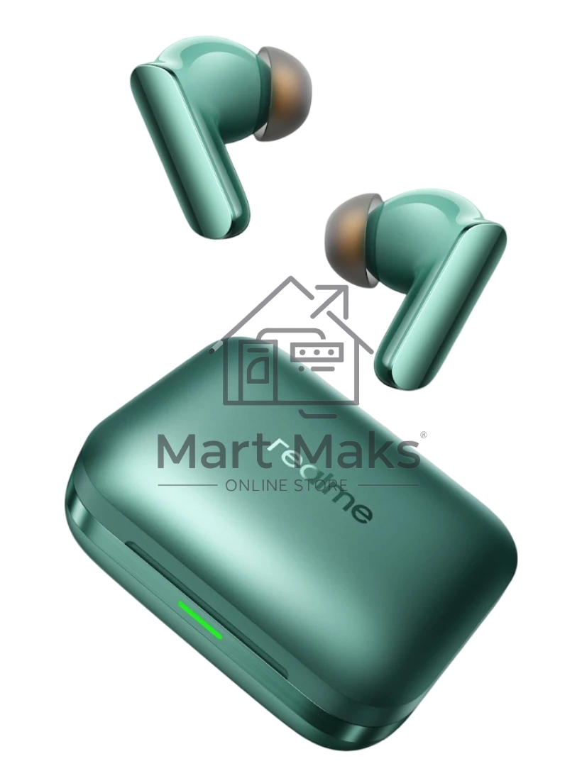 Гарнитура внутриканальные Realme Air 7 Pro (RMA2407) зеленый беспроводные bluetooth в ушной раковине (6941764467071)