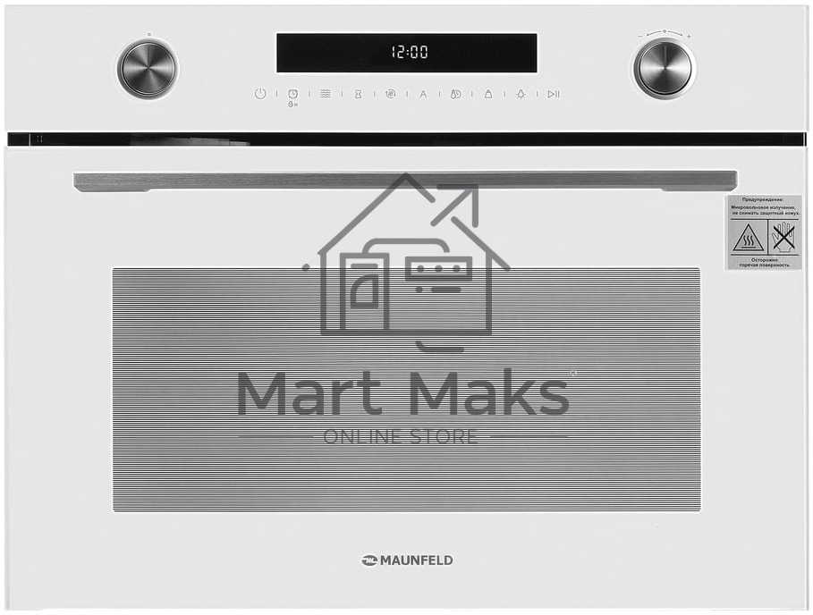 Компактный духовой шкаф с функцией СВЧ Maunfeld MCMO5015MFW
