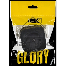 GLORY Розетка для открытой установки TV РТВ20-ХЧм черный матовый