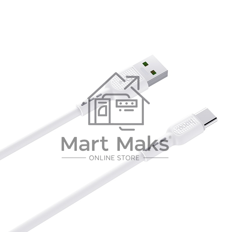 Кабель USB 2.0 hoco X33, AM/Type-C, белый, 1м, 5А