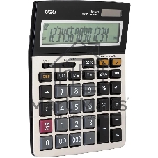 Калькулятор настольный Deli E1672C серебристый 14-разр.