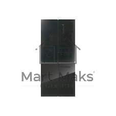 Холодильник CENTEK CT-1745 черный трехкамерный 317/186л, морозилка снизу Side by Side