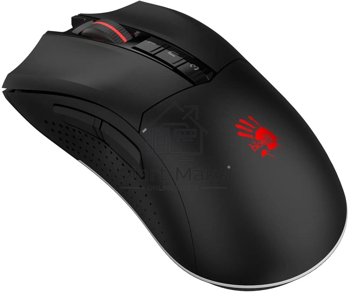 Мышь беспроводная A4Tech Bloody R90 Plus черный, 5000 dpi, радиоканал, USB, кнопки - 8