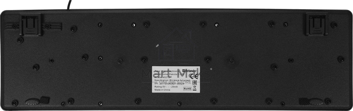 Комплект клавиатура+мышь Defender Dakota C-270 проводной, USB, 1000 DPI, чёрный