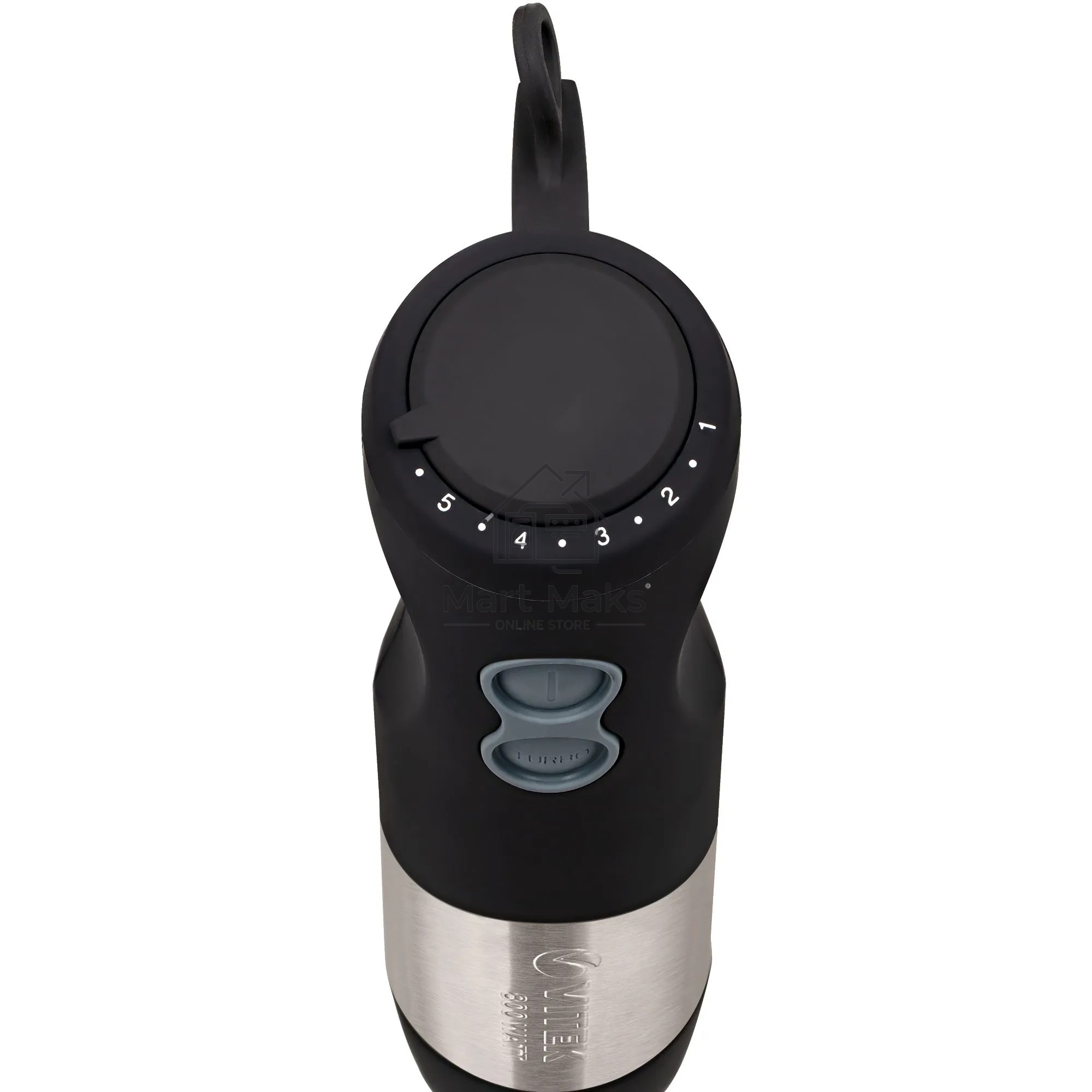 Блендер Vitek VT-3411 ST (стальной, 800 Вт, 6 скоростей, измельчитель 500 мл, стакан 600 мл, управление механическое)