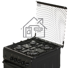 Плита Газовая Кинг (FLAMA) FG 2411 B, Цвет коричневый