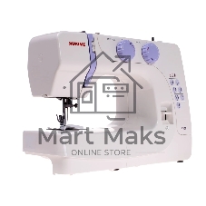 Швейная машина Janome VS52 белый, электромеханическая, вертикальный качающийся, 17 операций, петля полуавтомат